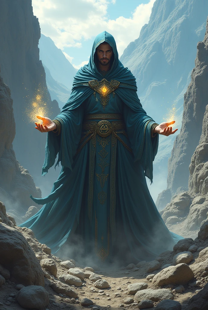 One with powers that control stones with his hands 