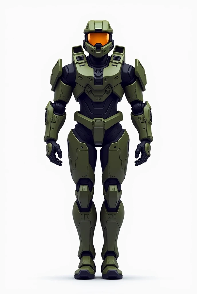 Help me generate an AI game art application analysis,Similar to long PDF,Portfolio format,Don't need too many colors,Be formal, Halo's Masterchief Armor, The combination of Huawei's White background,Need to include typographic elements,Design elements, etc.,Novel board style,Reference dribbble,Behance and other creative websites。