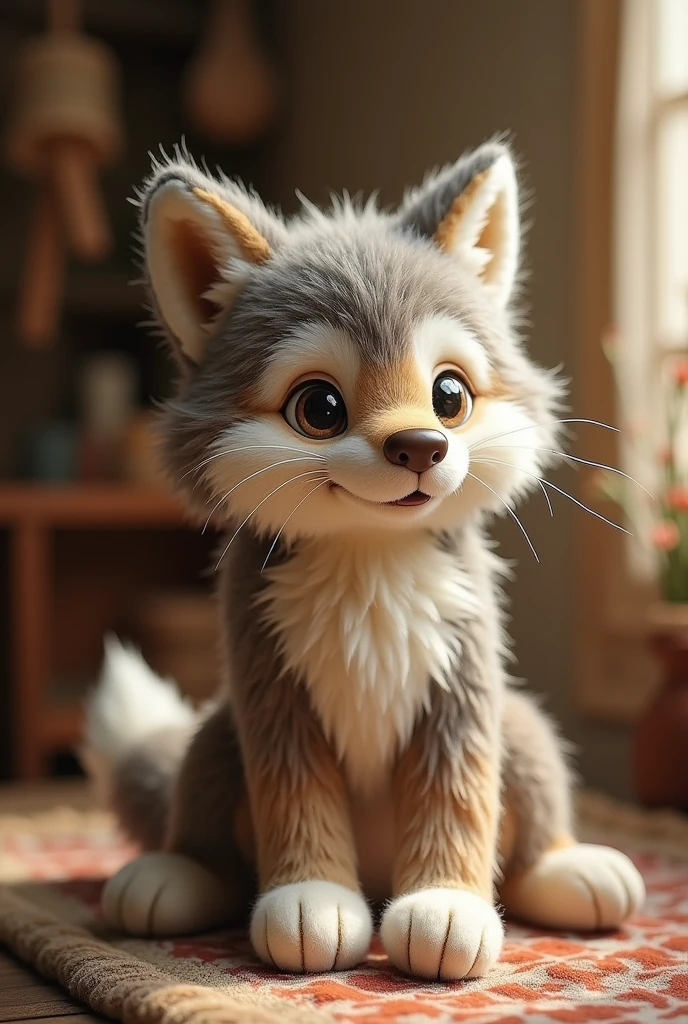 Handmade furry wolf