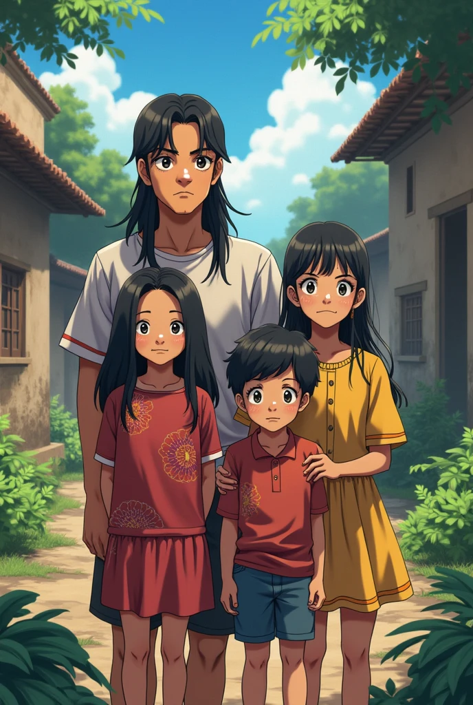 It generates an average Paraguayan family in an anime version but an anime with a lore and they look stronger and not so animated