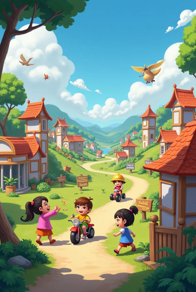 A children's colony based on the game pubg mobile