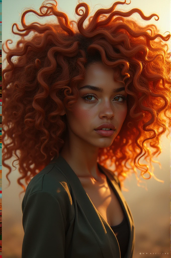 Character with curls