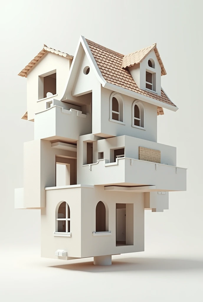 parts of a house cut out in english