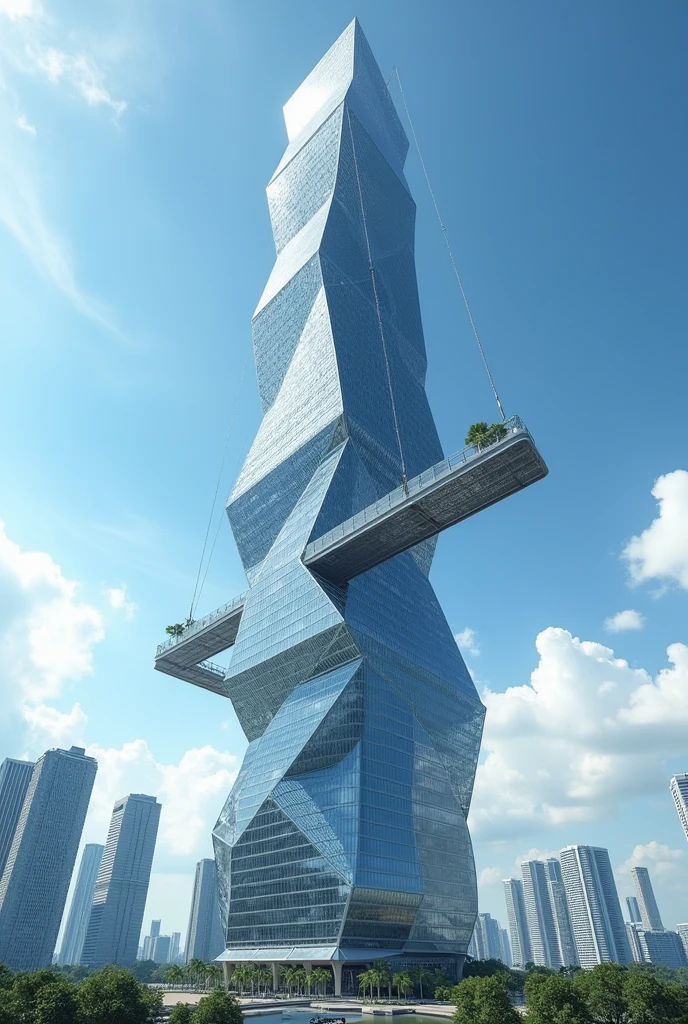 KL Tower with sky bridge using 3gg box