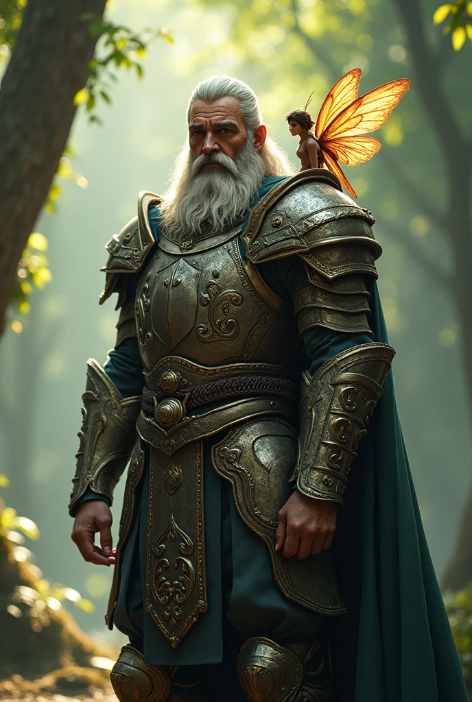Warrior with little fairy