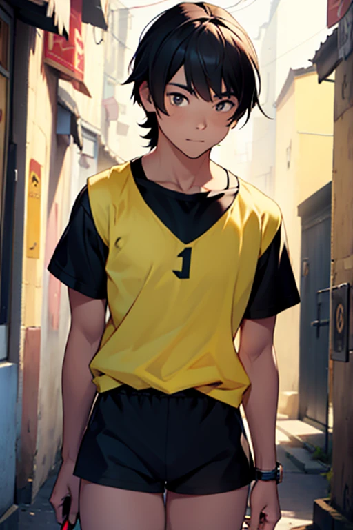 cute black haired boy short shorts
