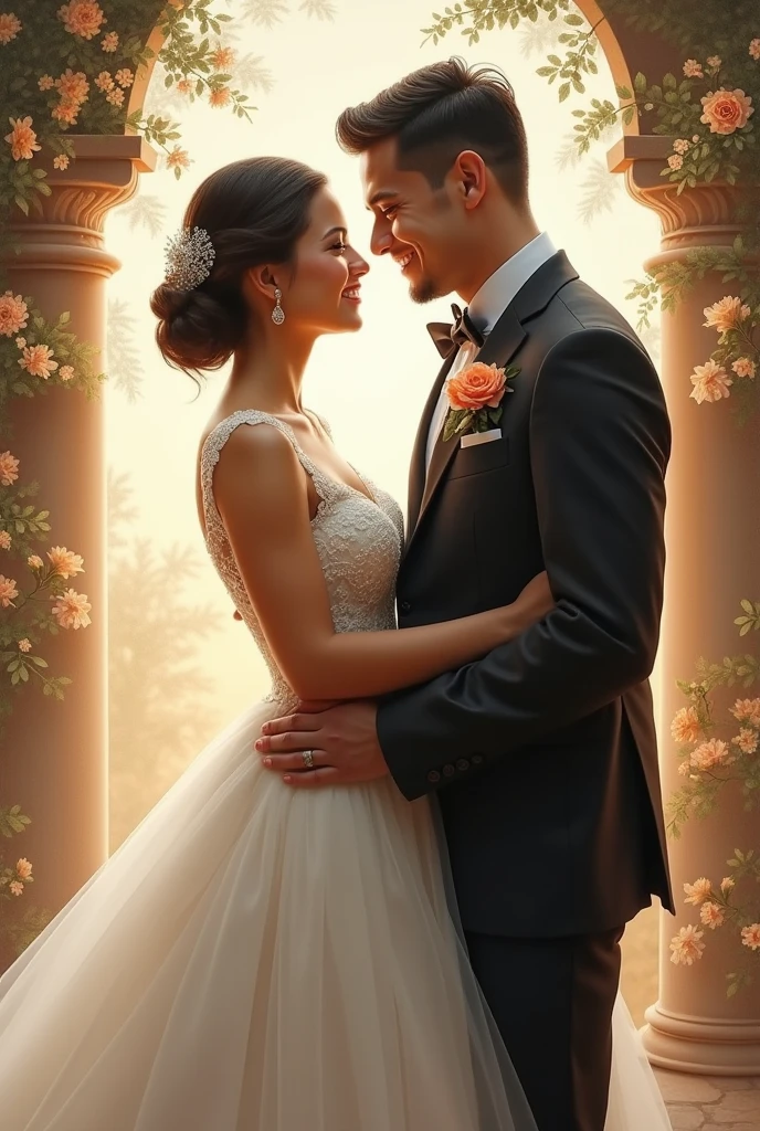 wedding couple, highlight alliances