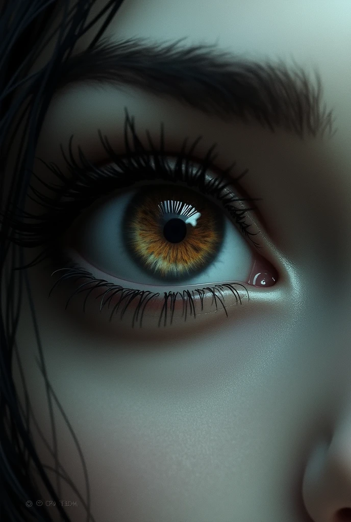 dark brown eye