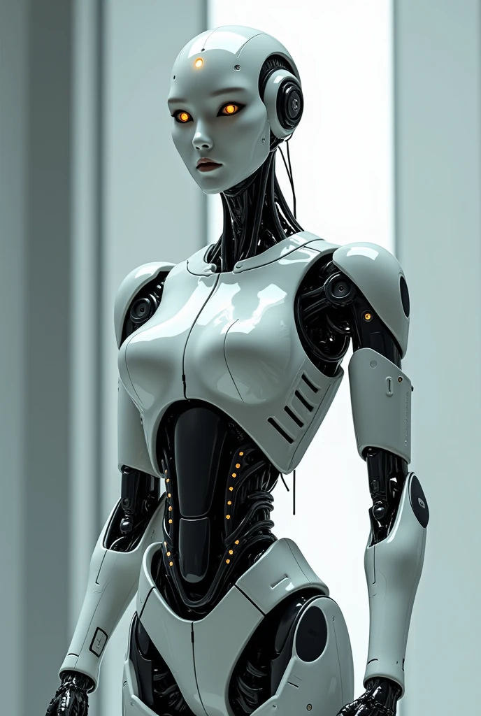 A robot representing an artificial intelligence, realistic photo