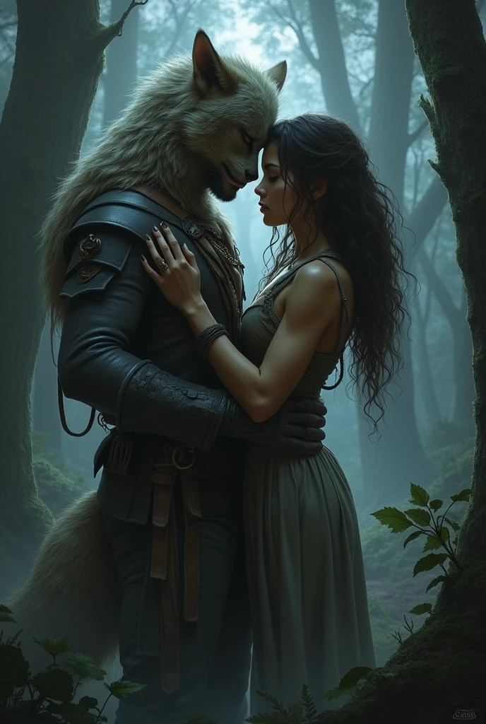 A hunter girl in love with a werewolf
