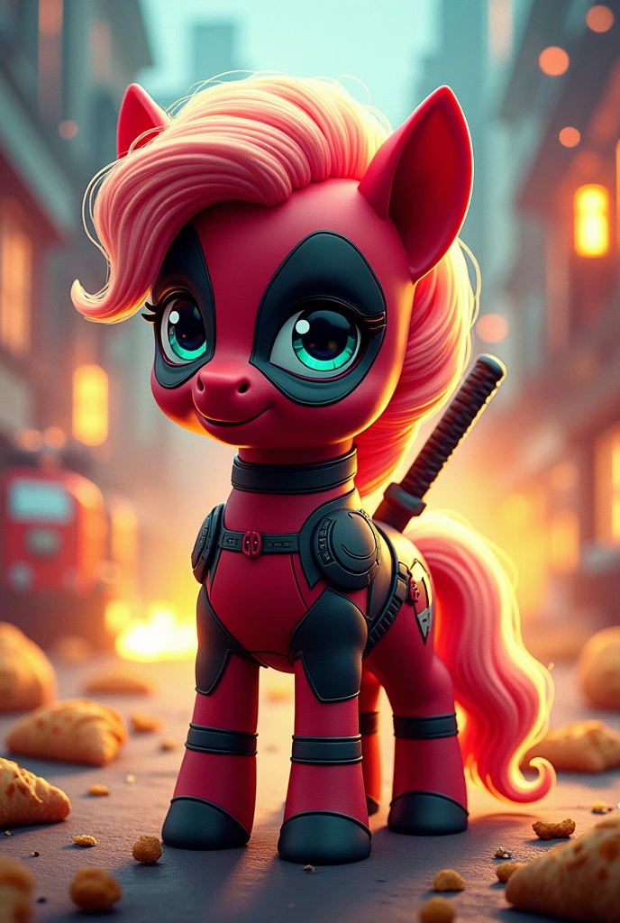 My litle poney vestido de Deadpool