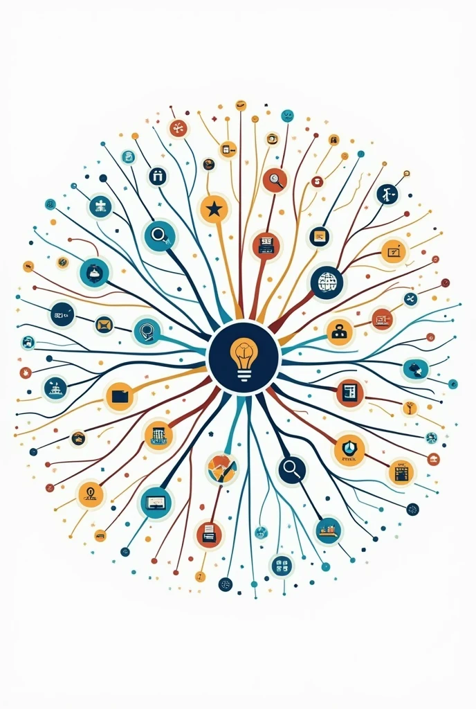 Generate an image for a caption in a news story as if it were a mind map