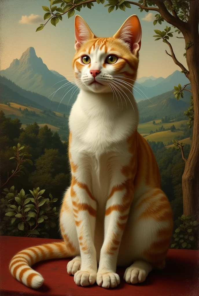 Cat in davincci painting