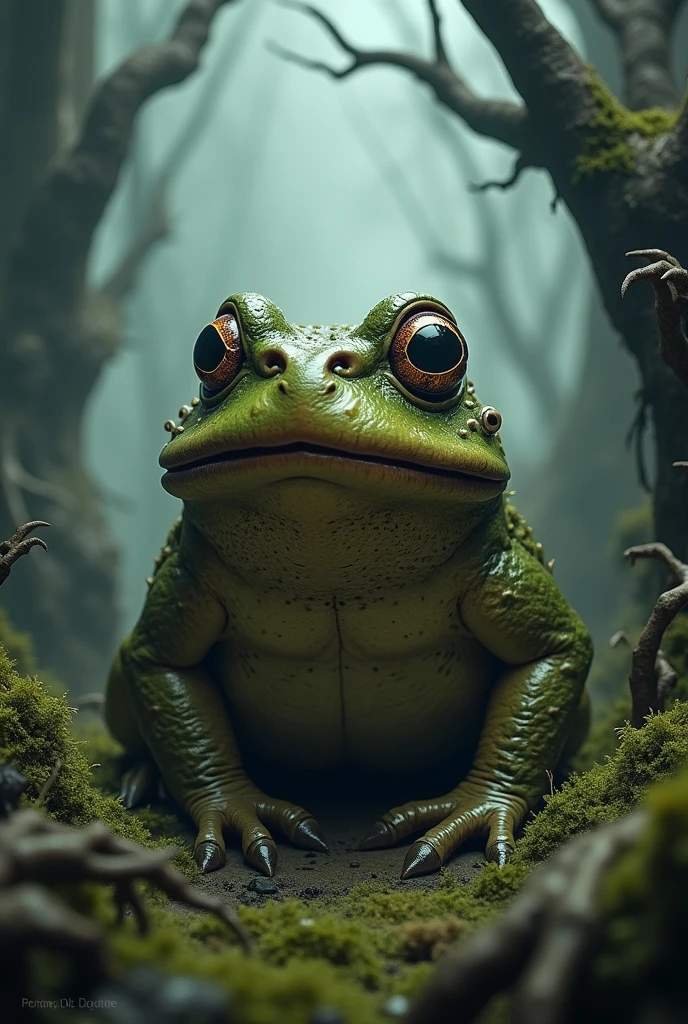 toad with only one eye on its head