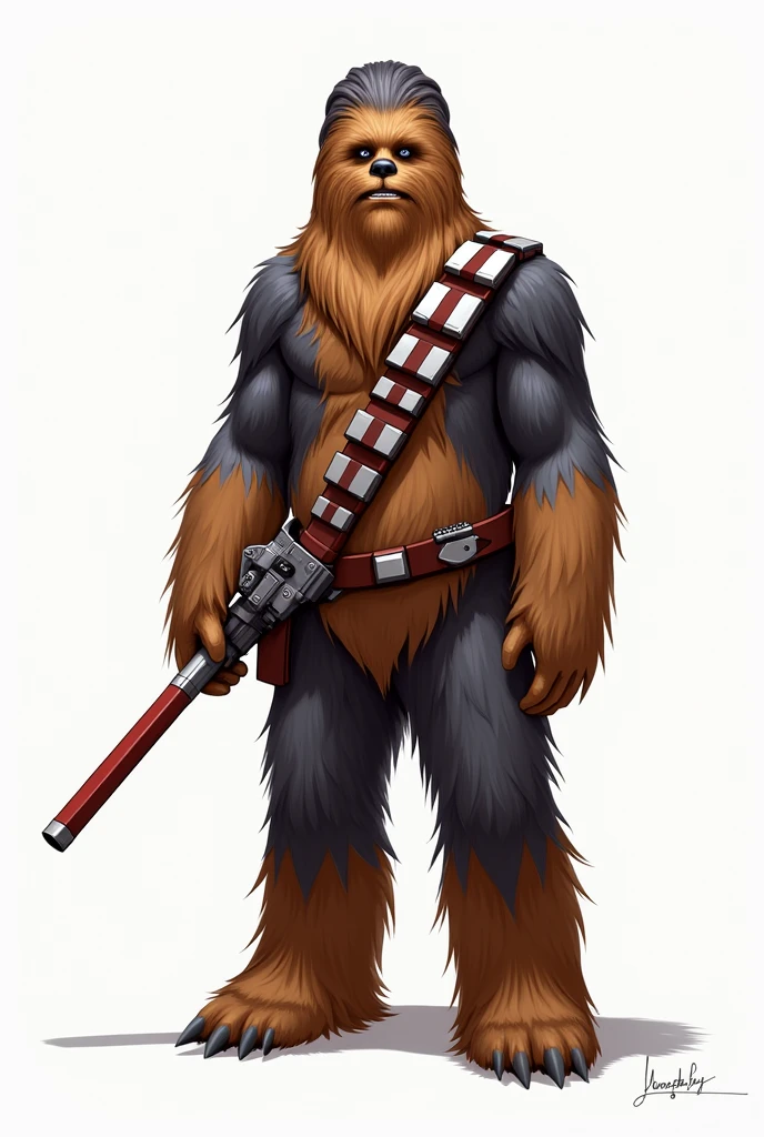 Help me generate an AI game art application analysis,Similar to long PDF,Portfolio format,Don't need too many colors,Be formal, Starwars Chewbacca, The combination of Huawei's White background,Need to include typographic elements,Design elements, etc.,Novel board style,Reference dribbble,Behance and other creative websites。