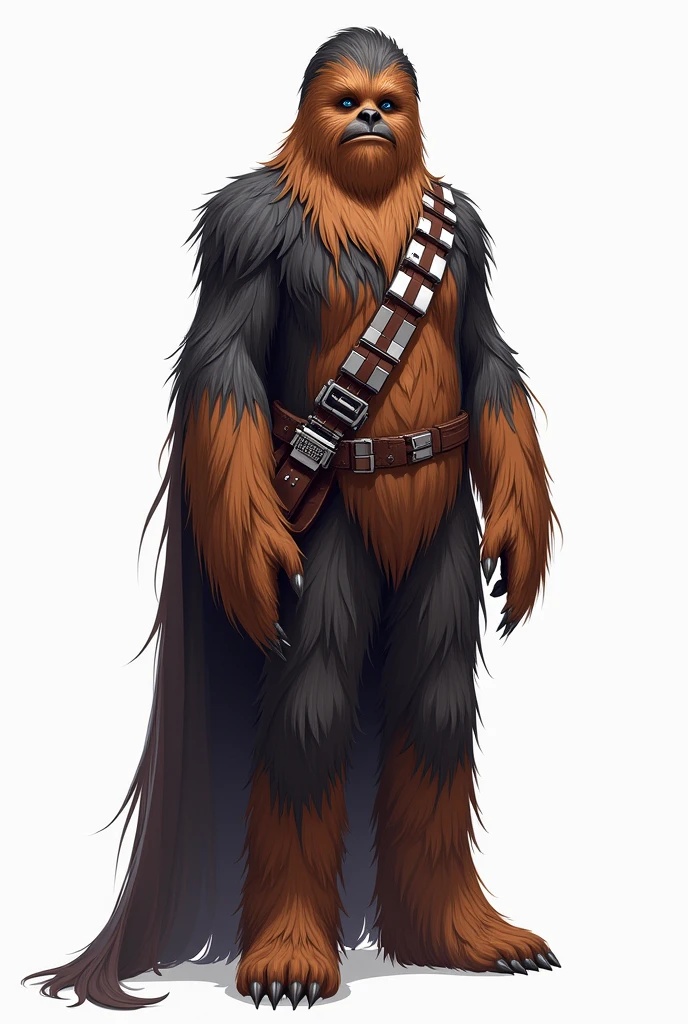 Help me generate an AI game art application analysis,Similar to long PDF,Portfolio format,Don't need too many colors,Be formal, Starwars Chewbacca, The combination of Huawei's White background,Need to include typographic elements,Design elements, etc.,Novel board style,Reference dribbble,Behance and other creative websites。