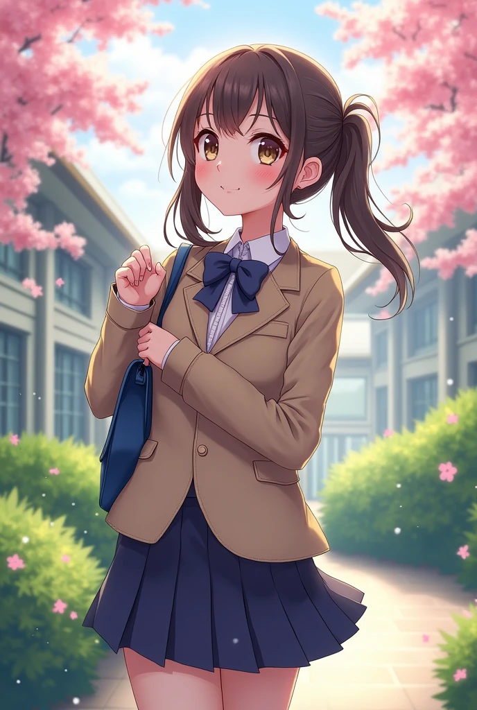 Anime school girl