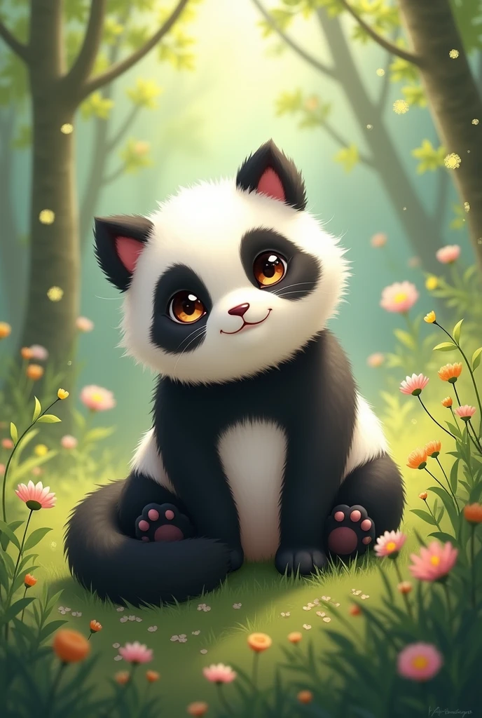 Panda cat
