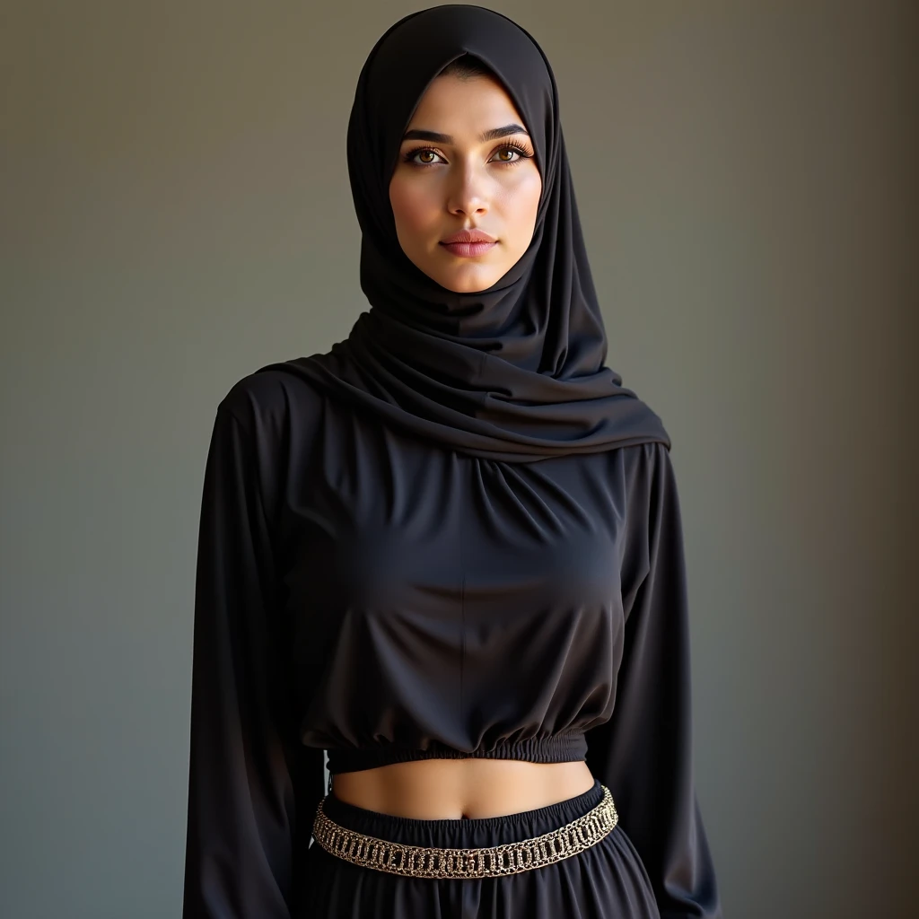 Indonesia hijab young mother showing off her genitals