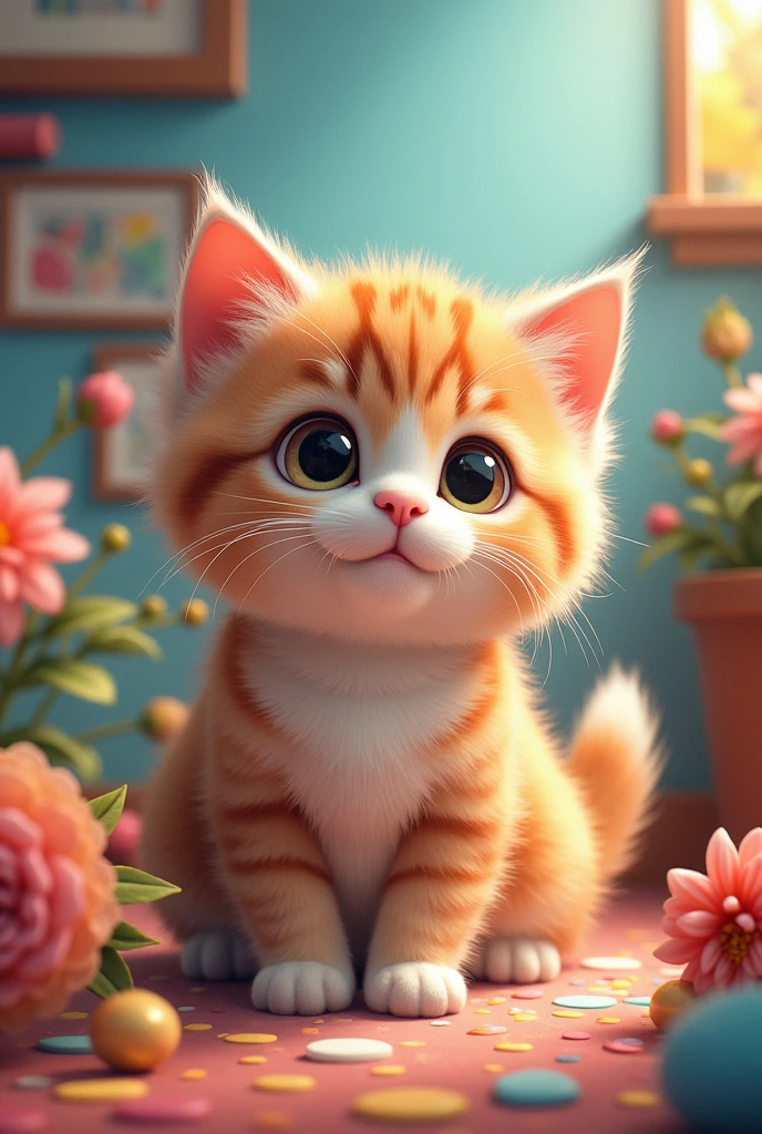 ((masterpiece)), ((Highest quality)),Cat,cute