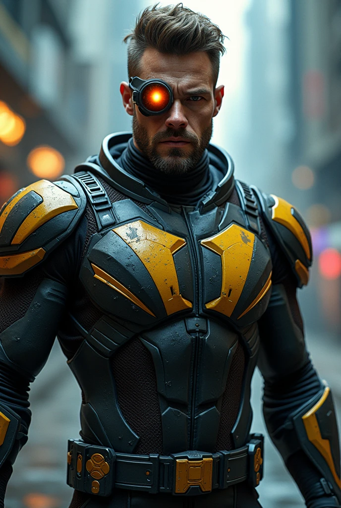 Create for me a Cyclops costume from the X-Men anime 