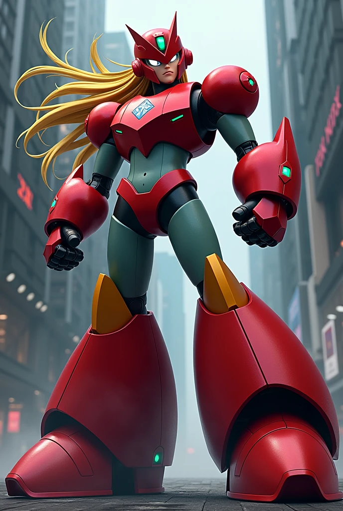 Create the character Zero from the Mega Man franchise