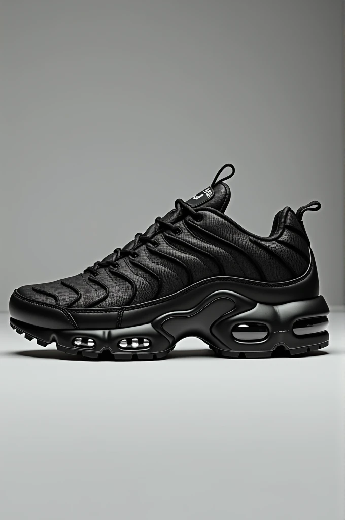 Je veux une image de Nike Air Max Plus Utility Noir avec le nom de ma boutique 8tracom dessus