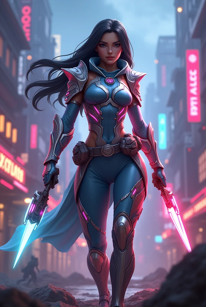 Embark on a high-energy journey with Palestine as the central figure of League of Legends. Utilizing cutting-edge 3D techniques, marvel at Palestine's detailed futuristic attire, dynamic combat animations, and charismatic expressions. Cinematic effects enhance the immersive atmosphere, creating a visually captivating portrayal within the vibrant and action-packed world of League of Legends