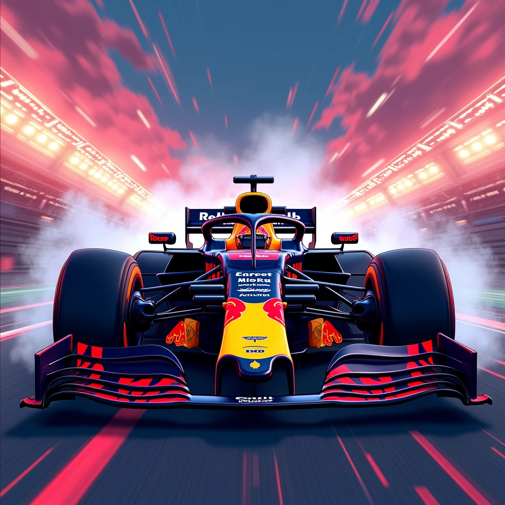 Redbull F1 car for mobile phone background in anime format with which you can save it in the gallery but like the previous one with the car on the road with more color but with the image so long,it just decreases not so long presd