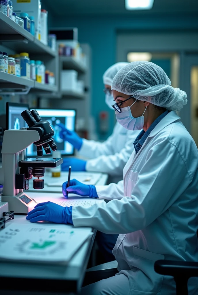 Medical tests on diseases caused by mining pollution(laboratory analysis of environmental contamination)