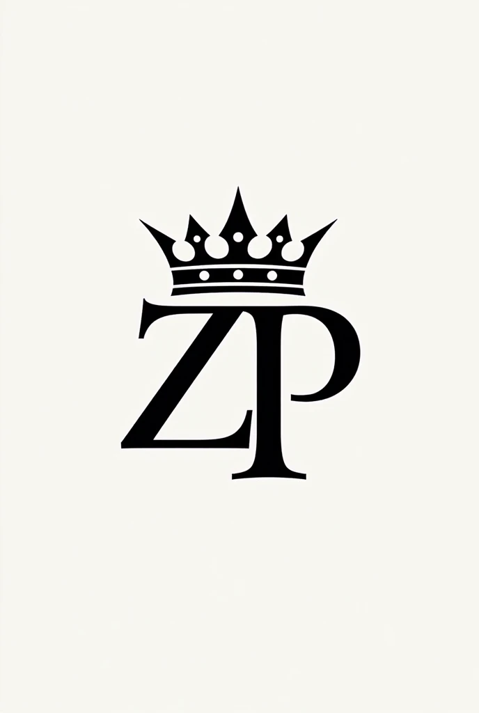 A logo with ZP with a crown