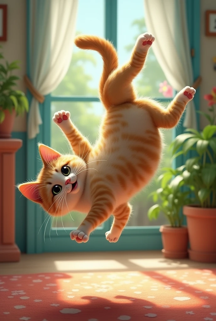 Kucing eek sambil salto
