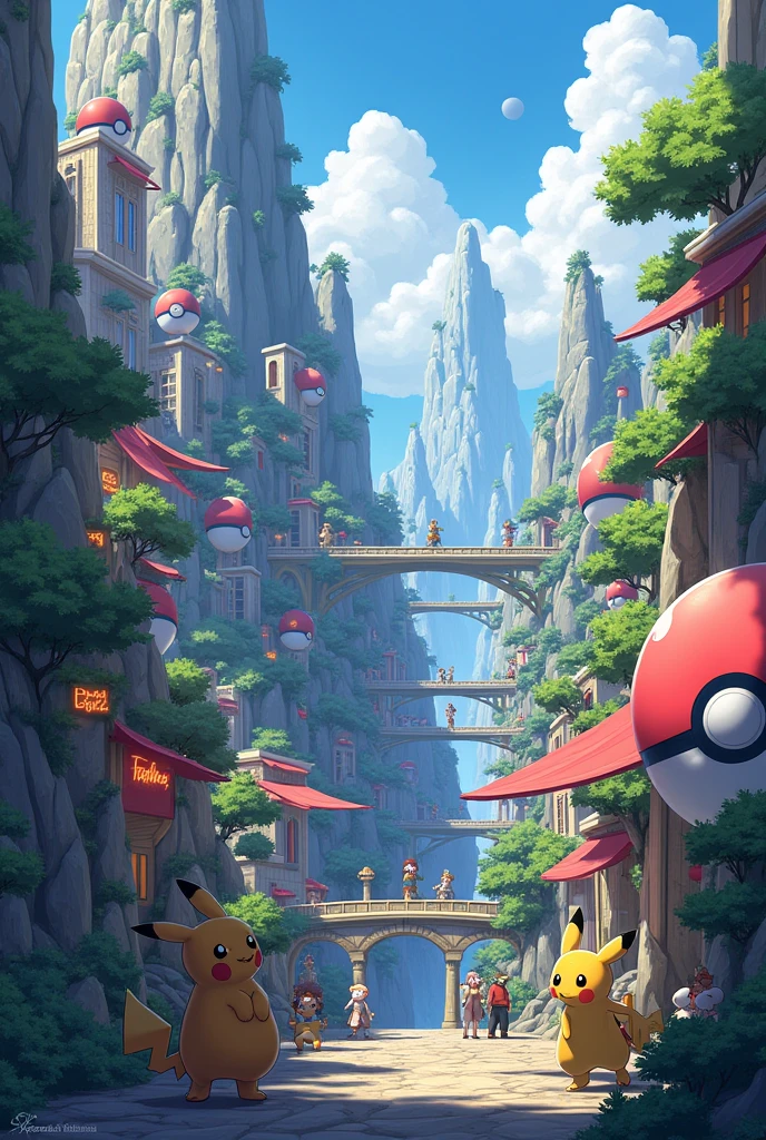 Name "quarry city" in pokemon letters style