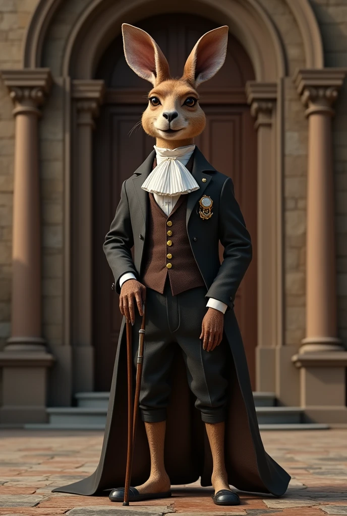 Gentleman kangourou en habits de noble