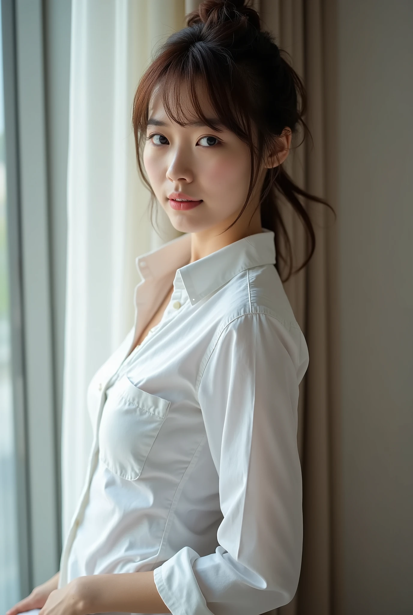 Japanese Model, beautiful ,Young Sensual Gravure Idol, beautiful , chiho ashima, elegant Japanese women, Yasumoto Oka, Japanese women, Wearing a tight shirt, Young and skinny gravure idol, wear tight, simple clothes