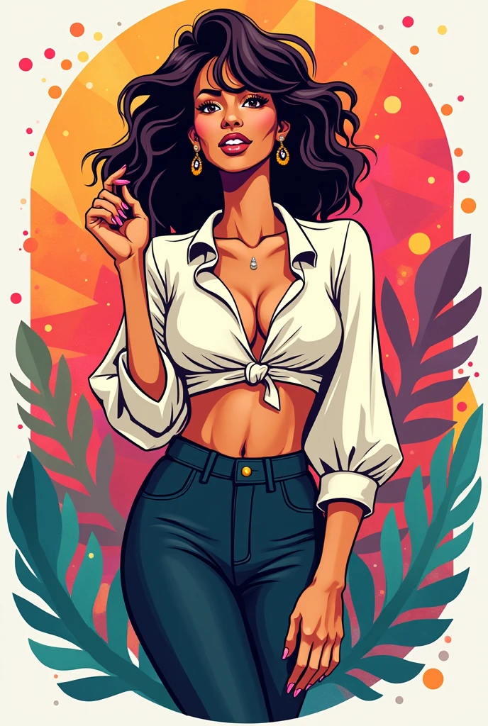 Logo for a store dedicated to selling short blouses for women called StylishDivas Let yourself go, don&#39;t put limits on yourself 
