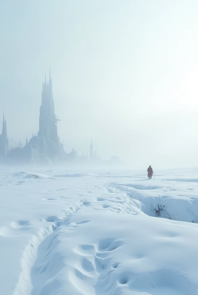 Snowfield and Extremely Cold City，No people