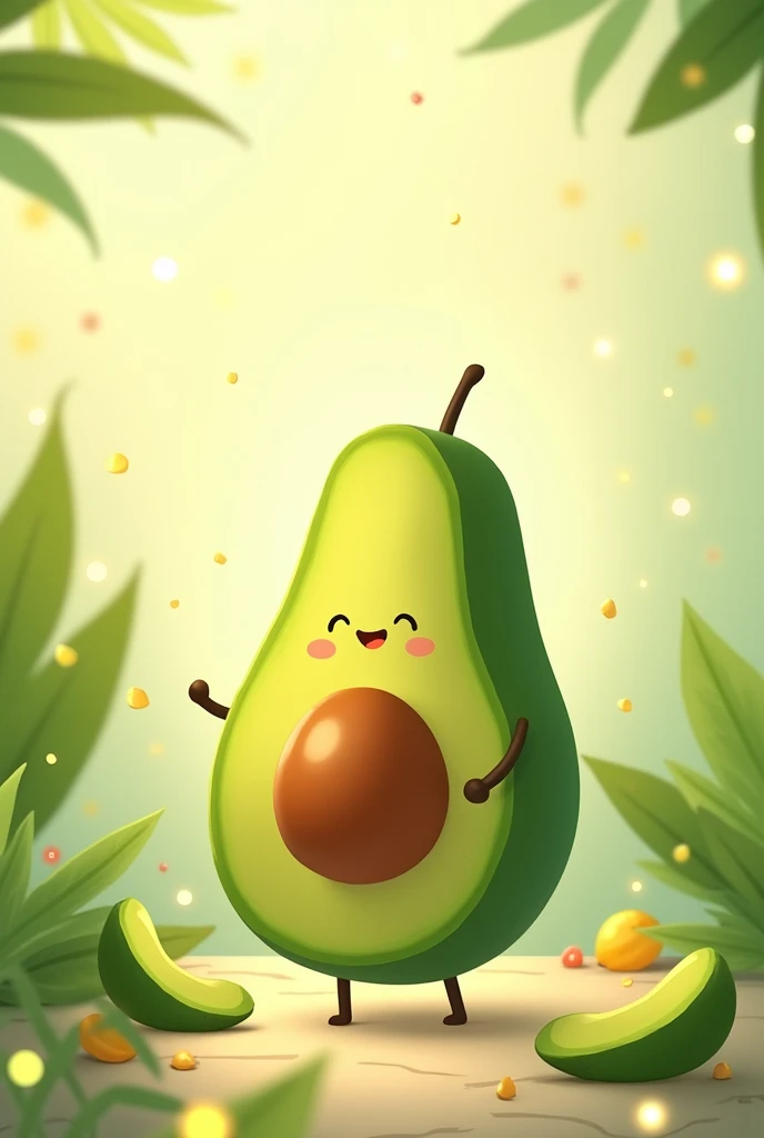 Design an animated social media image with avocado oils