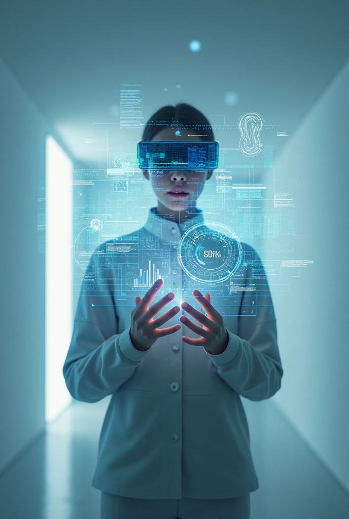 Create an image representing augmented reality (midair)