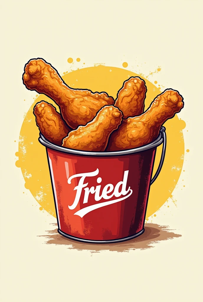 A logo for a fast food chain that serves fried chicken in a bucket