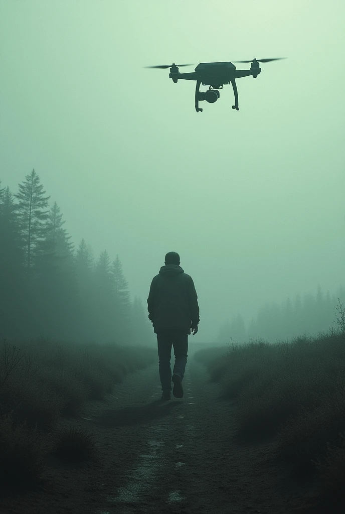 Landscape that reflects the feeling of surveillance