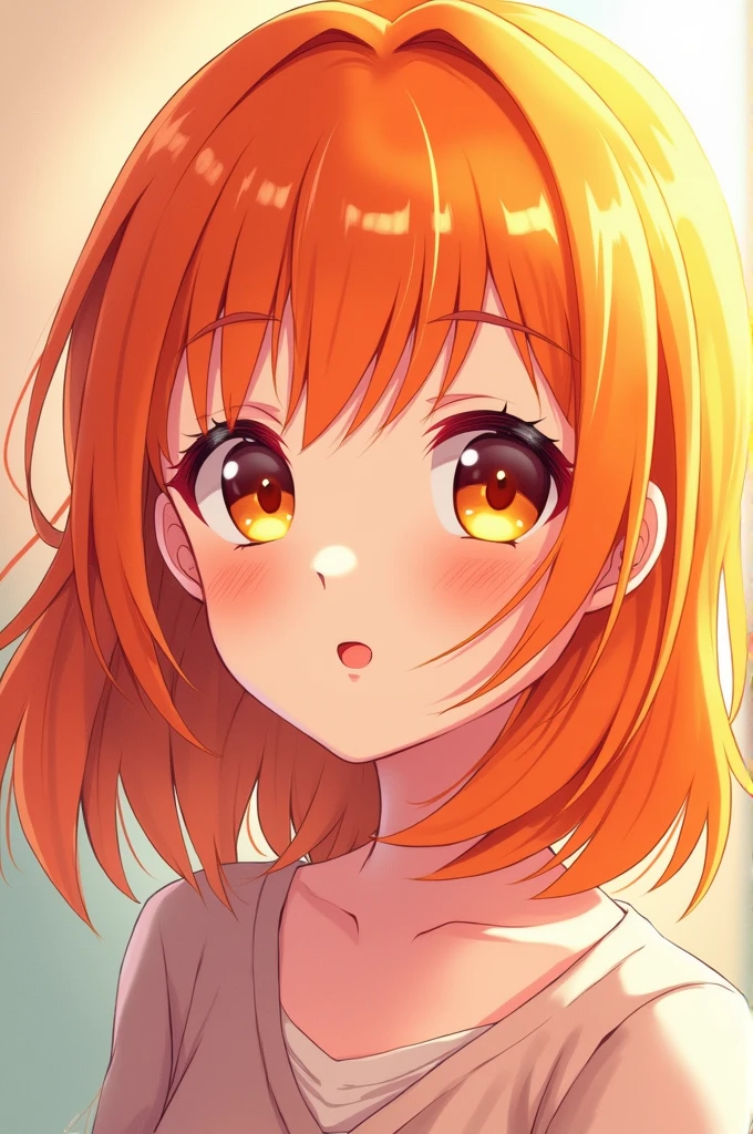 Orange Haired Anime Girl