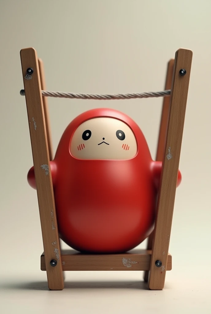 Daruma doll on slingshot