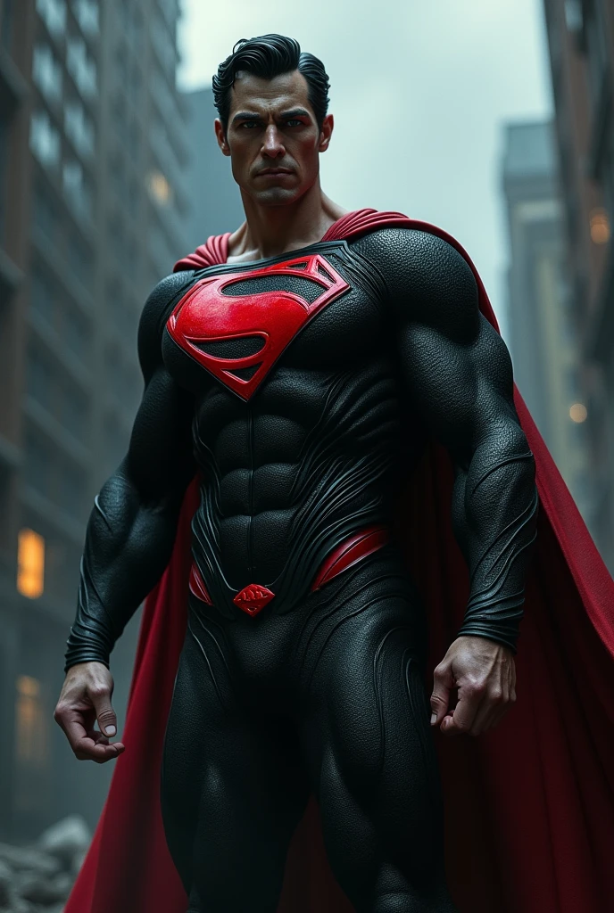 Create for me evil superman u chest U