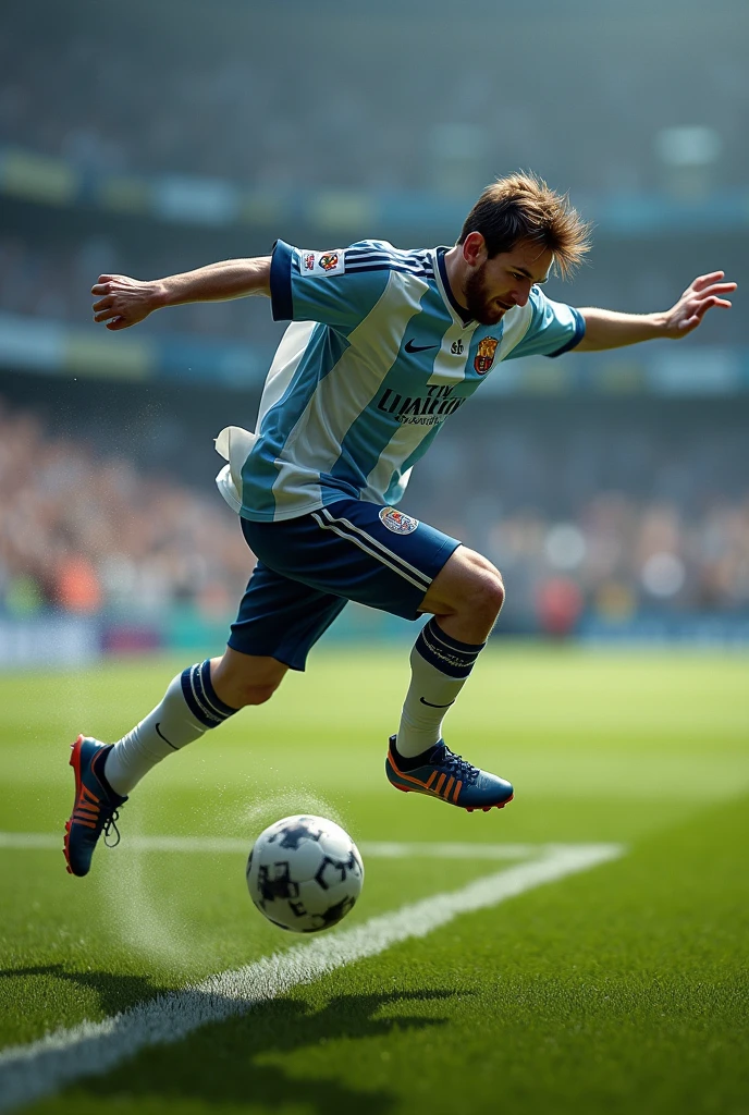Messi is falling