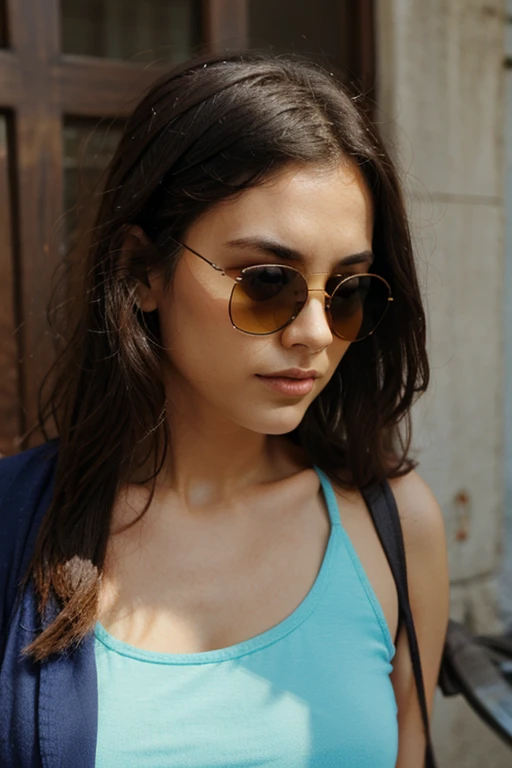 put on sunglasses