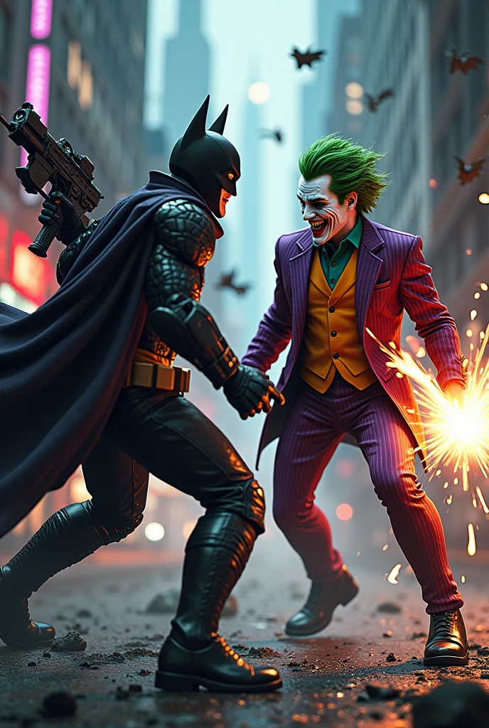 Harley queen versus stitch and the joker