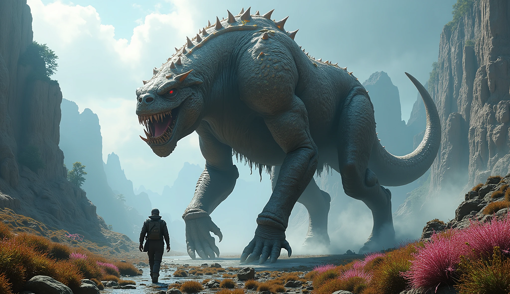 Giant quadruped walking