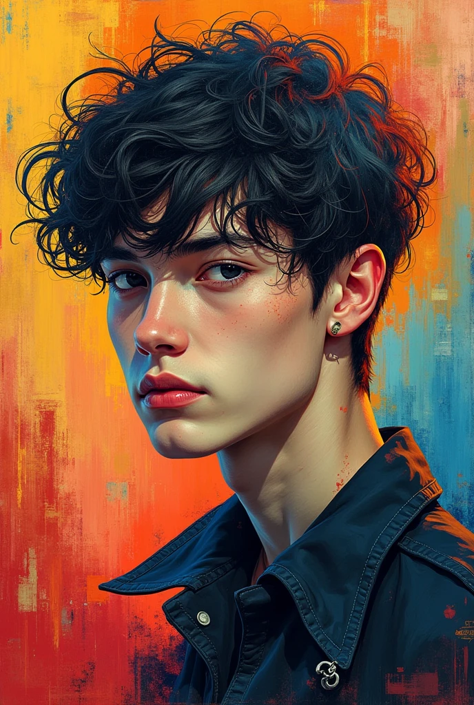 work of art, best qualityer, arte abstrata, 1 , 20-year-old male