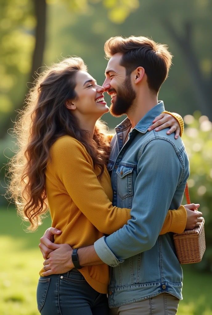 Couple goals with big smile and create 6 images